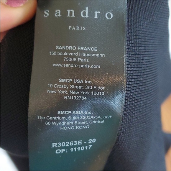 Sandro Paris Wallace Dress in Black size 42 EU or 12/14. - Picture 5 of 8